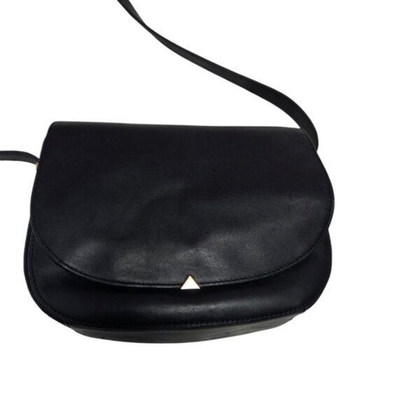 Elegant Brian Atwood Black Leather Crossbody Bag - Picture 4 of 16